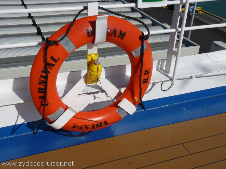 3213: Carnival Dream, Mediterranean Cruise, Civitavecchia, Life Ring