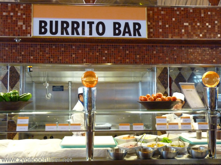 3225: Carnival Dream, Mediterranean Cruise, Civitavecchia, Burrito Bar