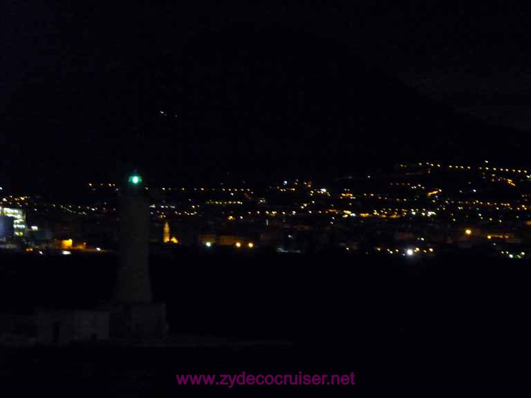 3343: Carnival Dream approaching Naples at night