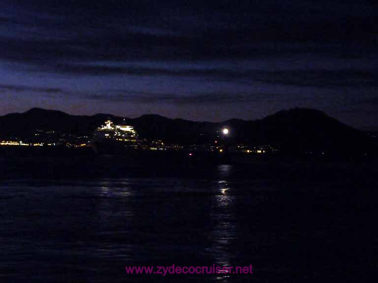 3344: Carnival Dream approaching Naples at night