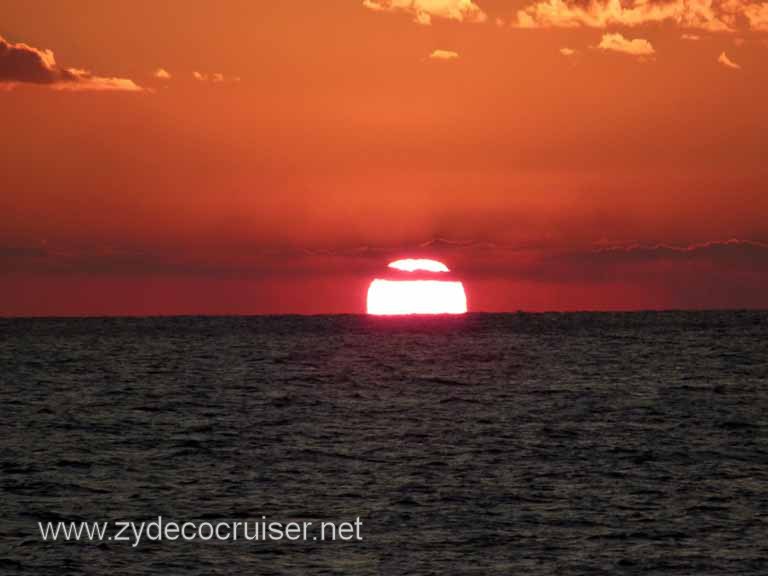 4679: Carnival Dream - Sunset from our Cove Balcony 