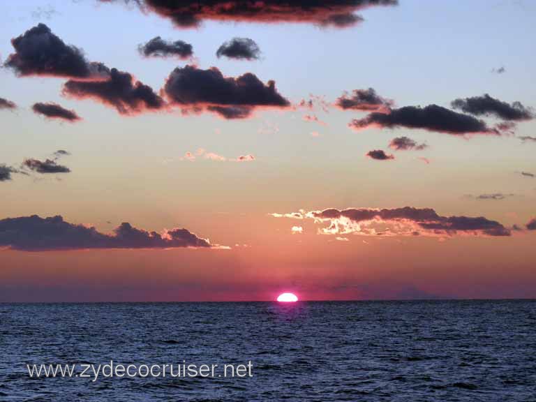 4680: Carnival Dream - Sunset from our Cove Balcony