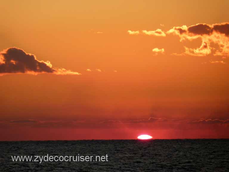 4681: Carnival Dream - Sunset from our Cove Balcony