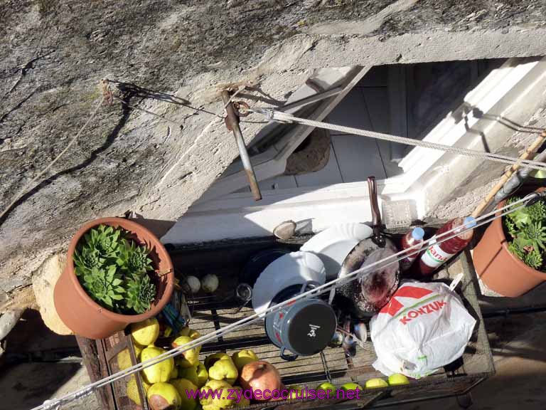 4909: Carnival Dream - Dubrovnik, Croatia -  Walking the Wall - Someone's Window Pantry