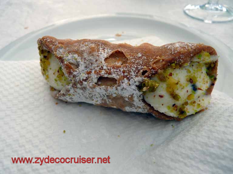 5473: Carnival Dream - Messina - Taormina - Lunch - Terrazza Angelo - Cannoli - Delicious