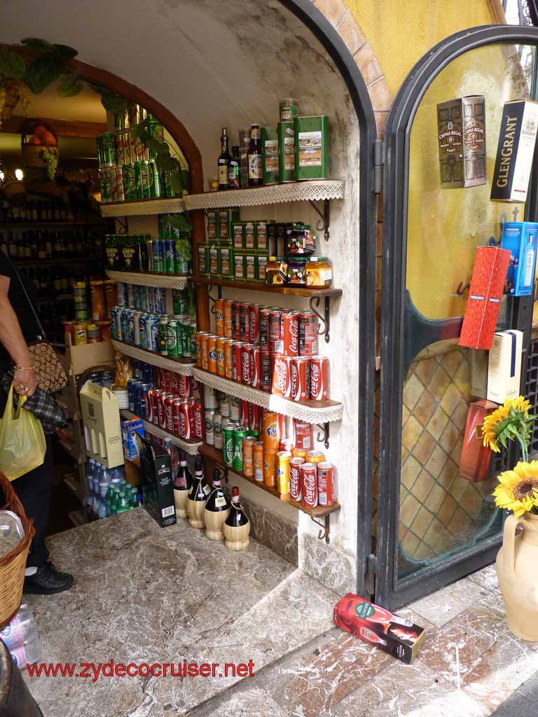 5482: Carnival Dream - Messina - Taormina - Picked up water, coke, some wine here