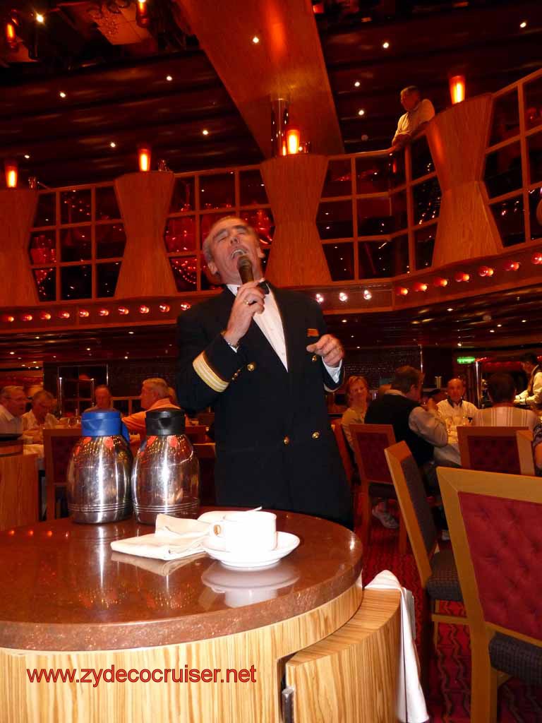 5554: Carnival Dream - Senior Maitre d' Ken Byrne singing