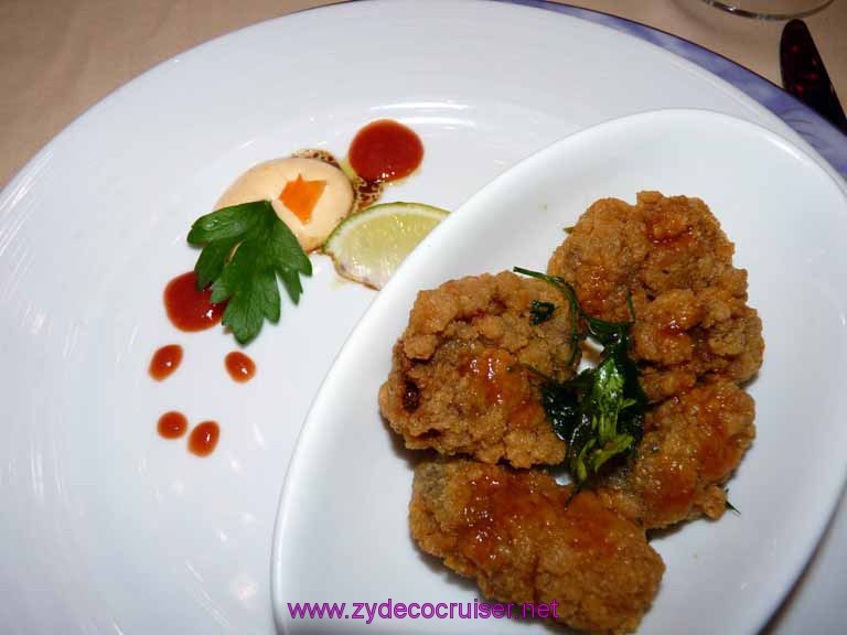 Carnival Dream - Golden Fried Oysters + Tabasco