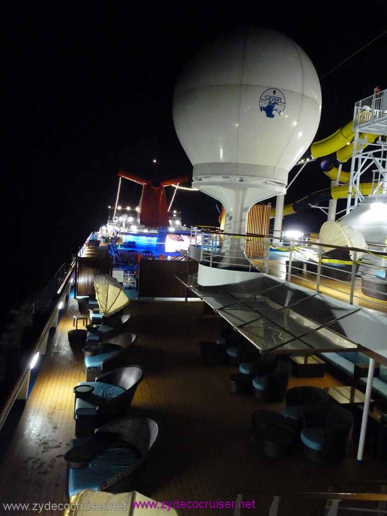 0445: Carnival Dream, Transatlantic Cruise, Barcelona - Carnival Dream at Night, Serenity