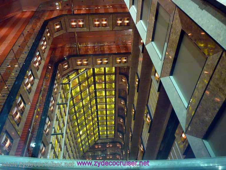 0456: Carnival Dream, Transatlantic Cruise, Barcelona - Carnival Dream at Night, Atrium