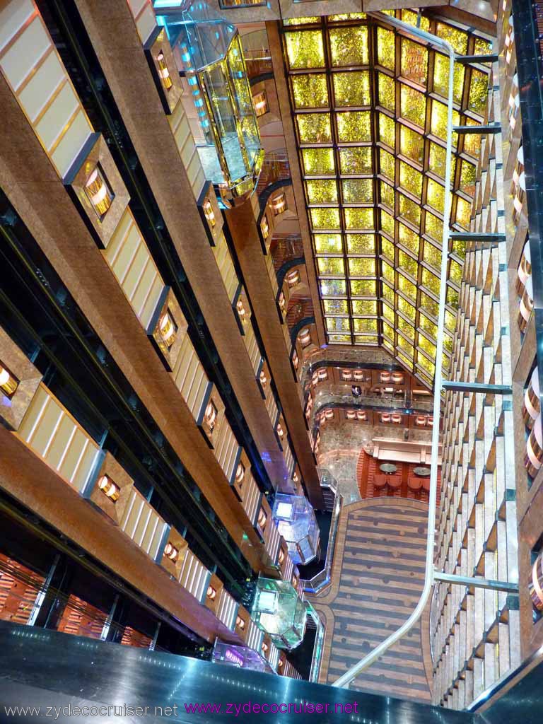 0457: Carnival Dream, Transatlantic Cruise, Barcelona - Carnival Dream at Night, Atrium