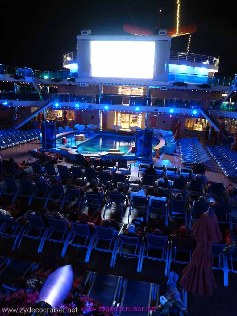 0462: Carnival Dream, Transatlantic Cruise, Barcelona - Carnival Dream at Night, Lido