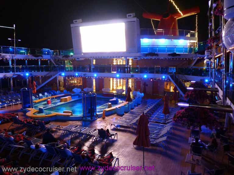 0463: Carnival Dream, Transatlantic Cruise, Barcelona - Carnival Dream at Night, Lido