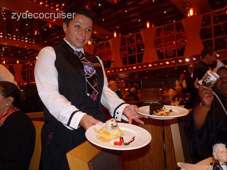 0927: Carnival Dream, Halloween 2009, Martina with tonight's special deserts