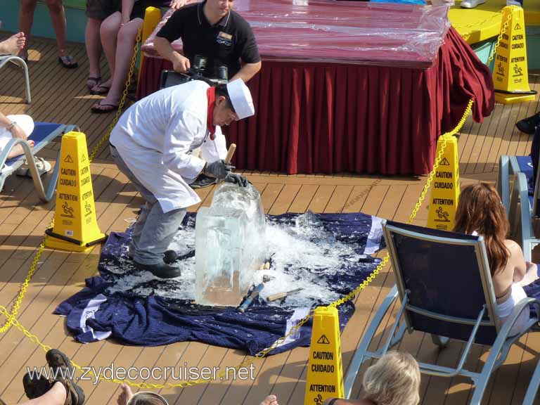 0800: Carnival Dream, Transatlantic, Ice Carving