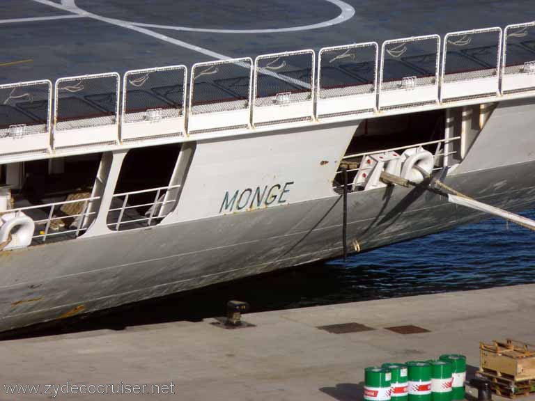 1692: Carnival Dream, Las Palmas, Canary Islands - A601 Monge French Missile Tracking Ship 9