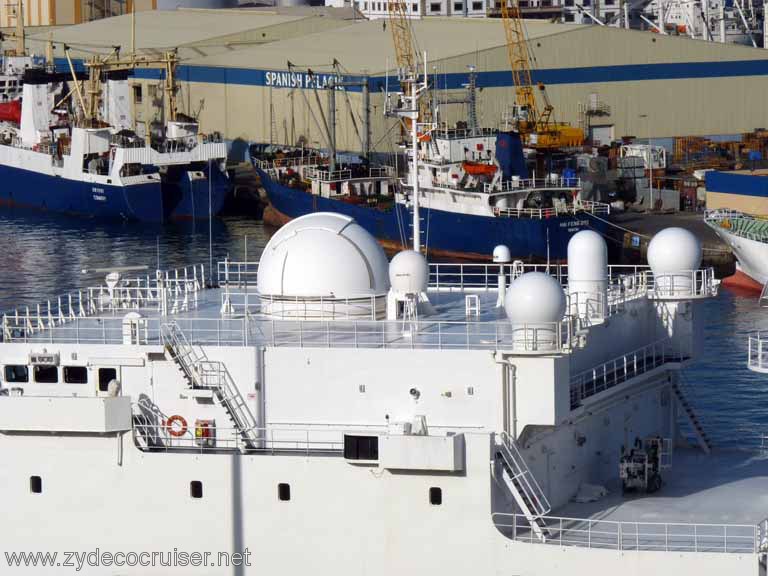 1695: Carnival Dream, Las Palmas, Canary Islands - A601 Monge French Missile Tracking Ship 12