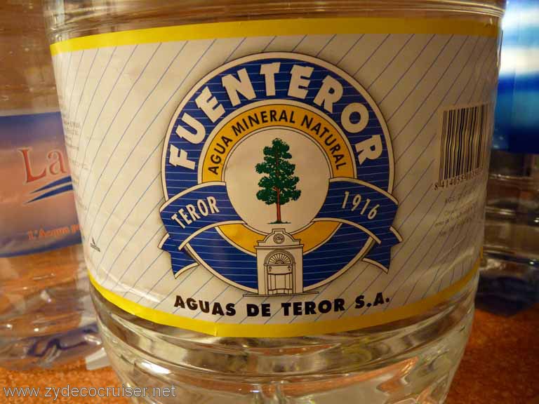 1703: Carnival Dream, Las Palmas, Canary Islands - a big bottle of water