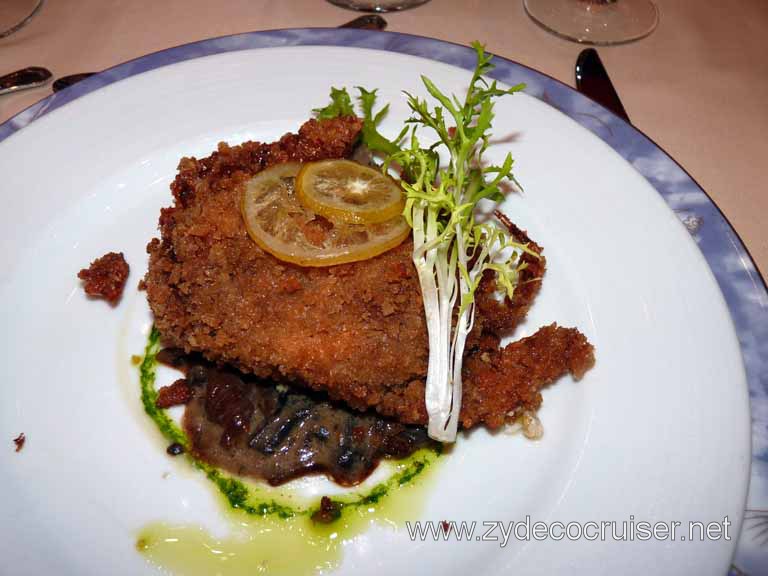 1713: Carnival Dream, Las Palmas, Canary Islands - MDR Dinner - Maryland Soft shell Crab with Wild Mushrooms