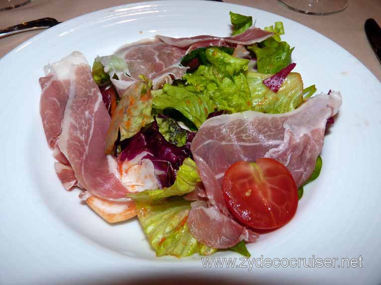 1714: Carnival Dream, Las Palmas, Canary Islands - MDR Dinner - Italian Prosciutto and Roma Tomatoes