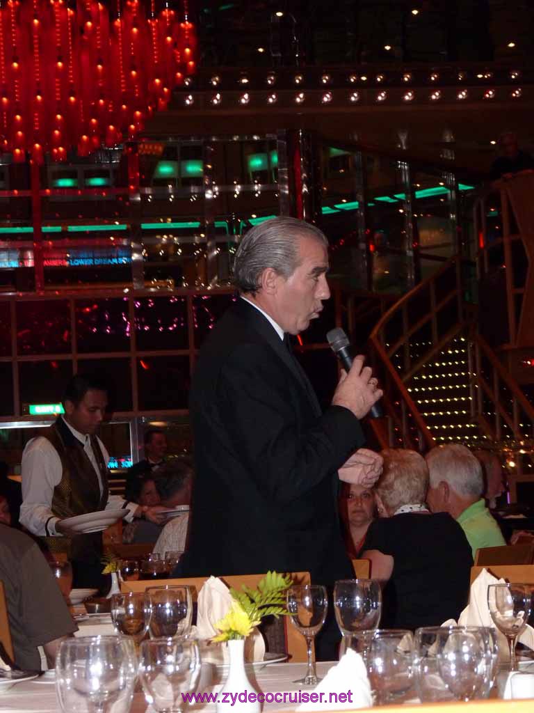 Carnival Dream Senior Maitre d' Ken Byrne