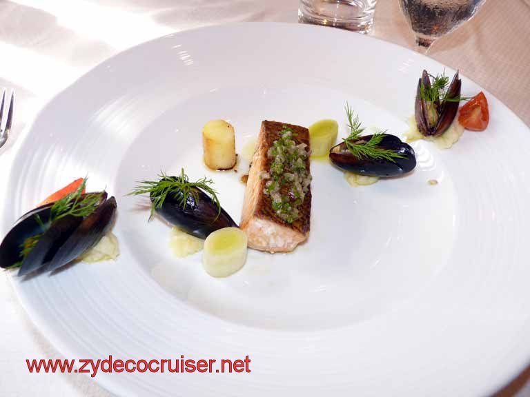 2070: Carnival Dream, Transatlantic Cruise, Chef's Art Supper Club Lunch, Norwegian Salmon