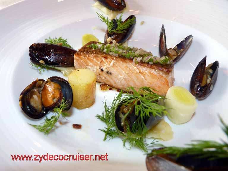 2071: Carnival Dream, Transatlantic Cruise, Chef's Art Supper Club Lunch, Norwegian Salmon