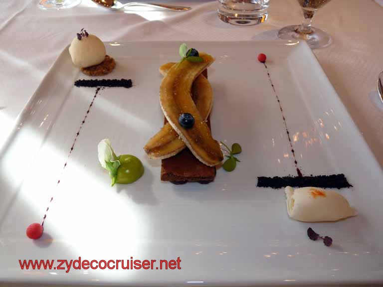 2075: Carnival Dream, Transatlantic Cruise, Chef's Art Supper Club Lunch, Caramelized Banana