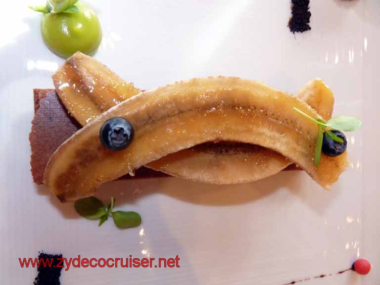 2076: Carnival Dream, Transatlantic Cruise, Chef's Art Supper Club Lunch, Caramelized Banana