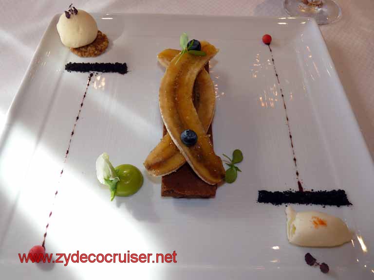 2077: Carnival Dream, Transatlantic Cruise, Chef's Art Supper Club Lunch, Caramelized Banana