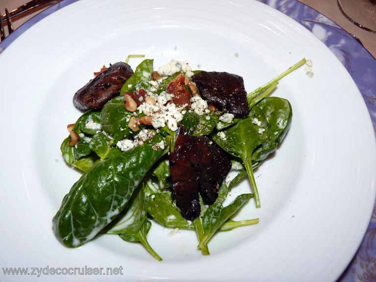 Carnival Dream - Wilted Spinach and Portobello Mushrooms