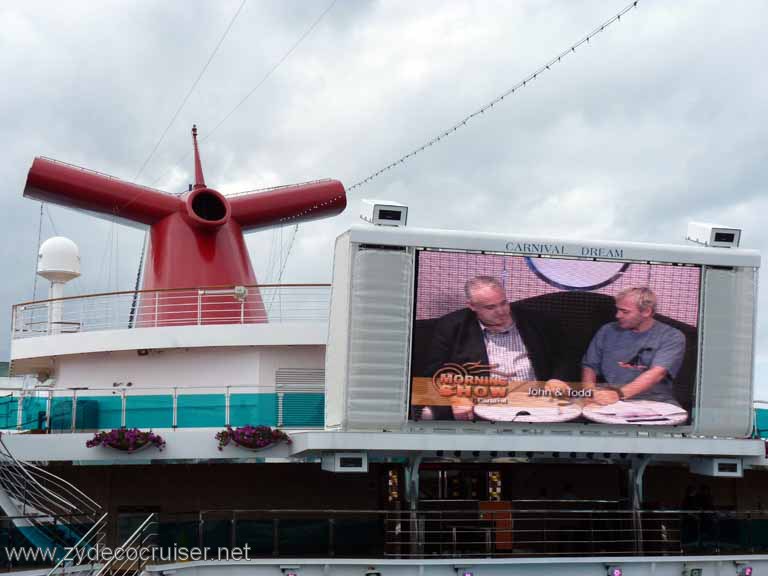 2785: Carnival Dream, The Morning Show, John Heald and Toddles, Royal Naval Dockyard, Bermuda