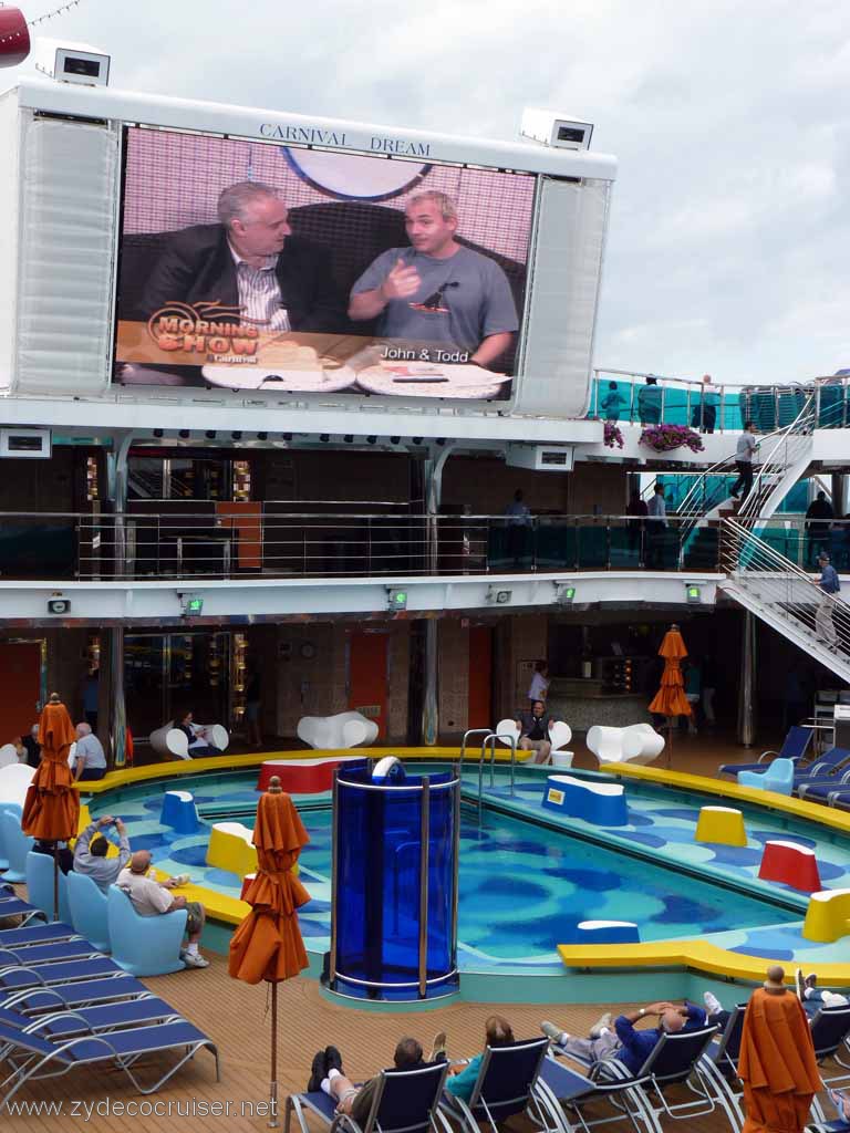 2787: Carnival Dream, The Morning Show, John Heald and Toddles, Royal Naval Dockyard, Bermuda