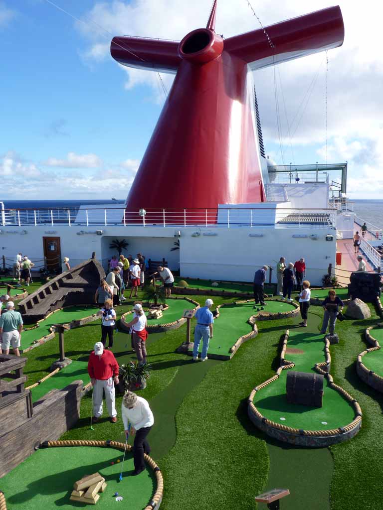 1836: Carnival Dream, Transatlantic Cruise, Mini Golf