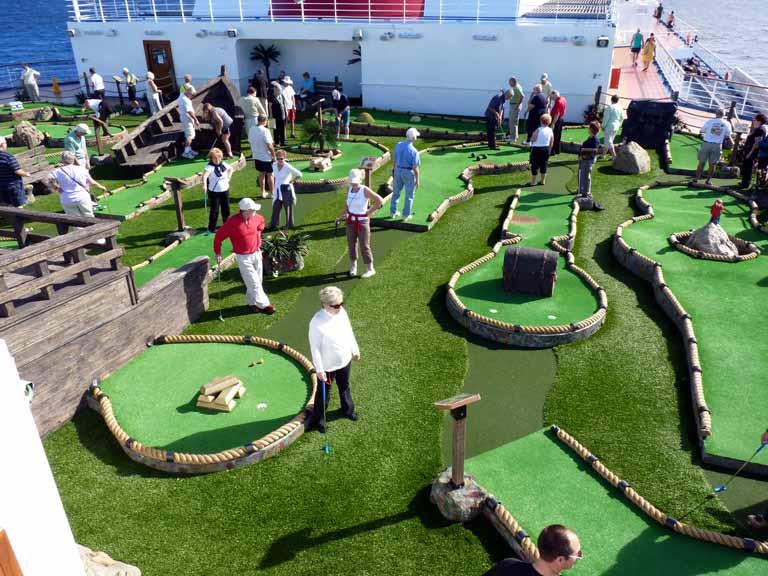 1838: Carnival Dream, Transatlantic Cruise, Mini Golf