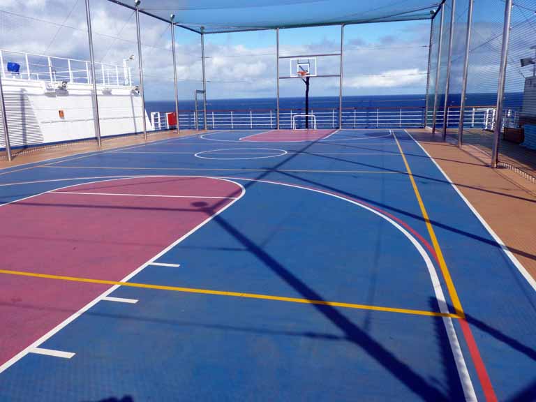 1845: Carnival Dream, Transatlantic Cruise, Dream Team Basketball Court