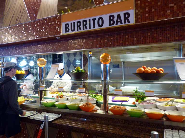 1870: Carnival Dream, Transatlantic Cruise, Burrito Bar