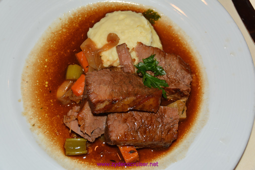 Carnival Dream, MDR Dinner 1, Tender Braised Beef Brisket in Gravy, 