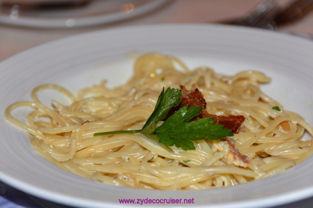 Carnival Dream, MDR Dinner 2, Spaghetti Carbonara, 