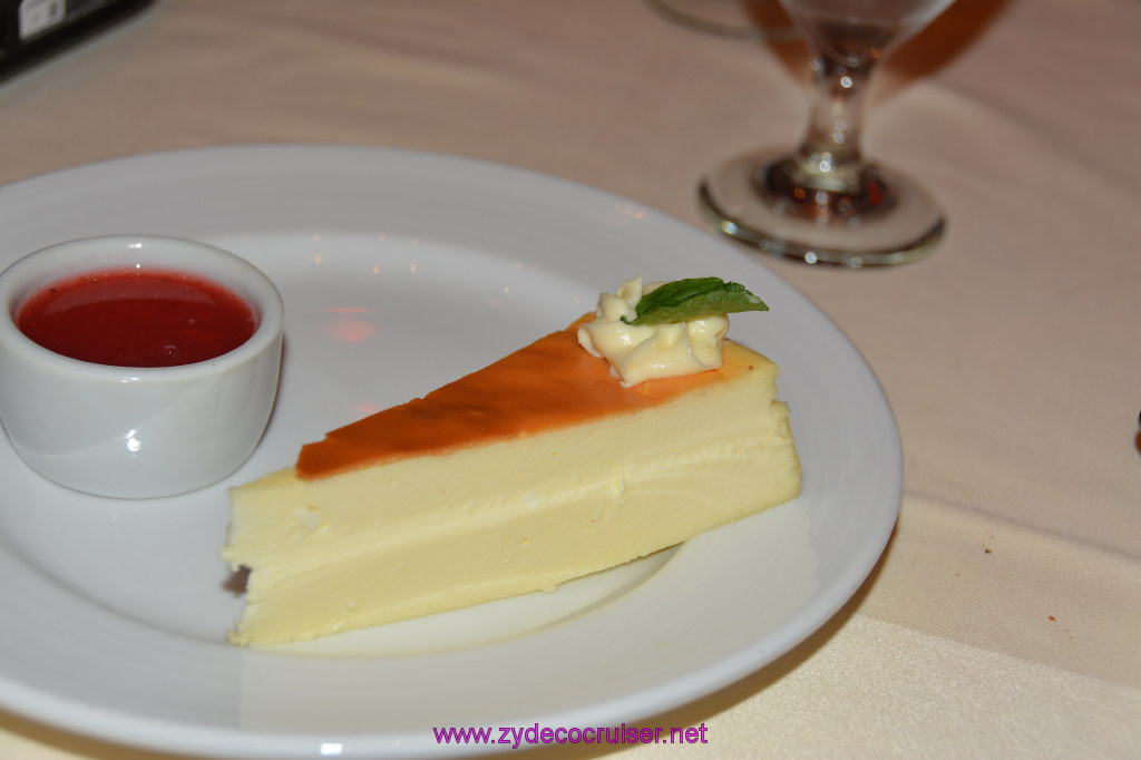 Carnival Dream, MDR Dinner 3, Strawberry Cheesecake, 