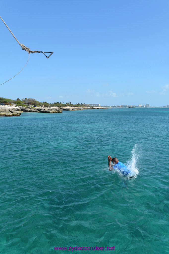 172: Carnival Dream Reposition Cruise, Aruba, Jolly Pirates, Afternoon Aruba Snorkeling, Rope Swing, 