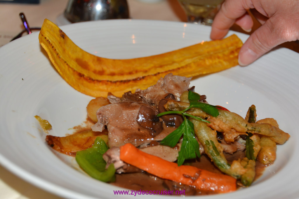 Carnival Dream, MDR Dinner 4, Glazed Veal with Mushroom Cream Sauce, too, 