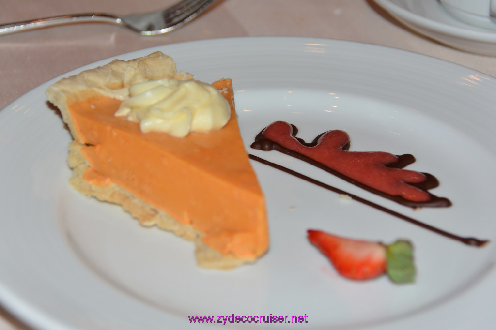 Carnival Dream, MDR Dinner 5, Pumpkin Pie (diet)