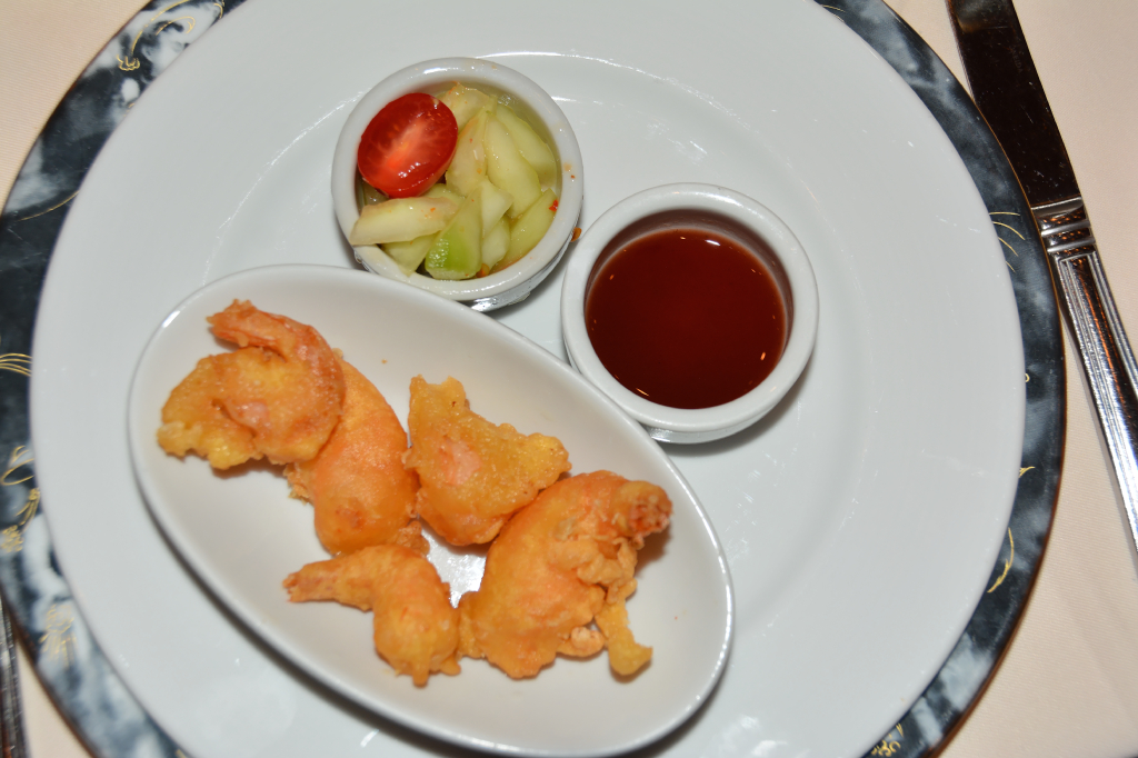 Carnival Dream, MDR Dinner 6, Fried Shrimp, too, 