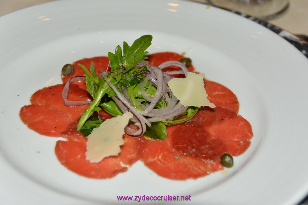 Carnival Dream, MDR Dinner 7, Beef Carpaccio, 