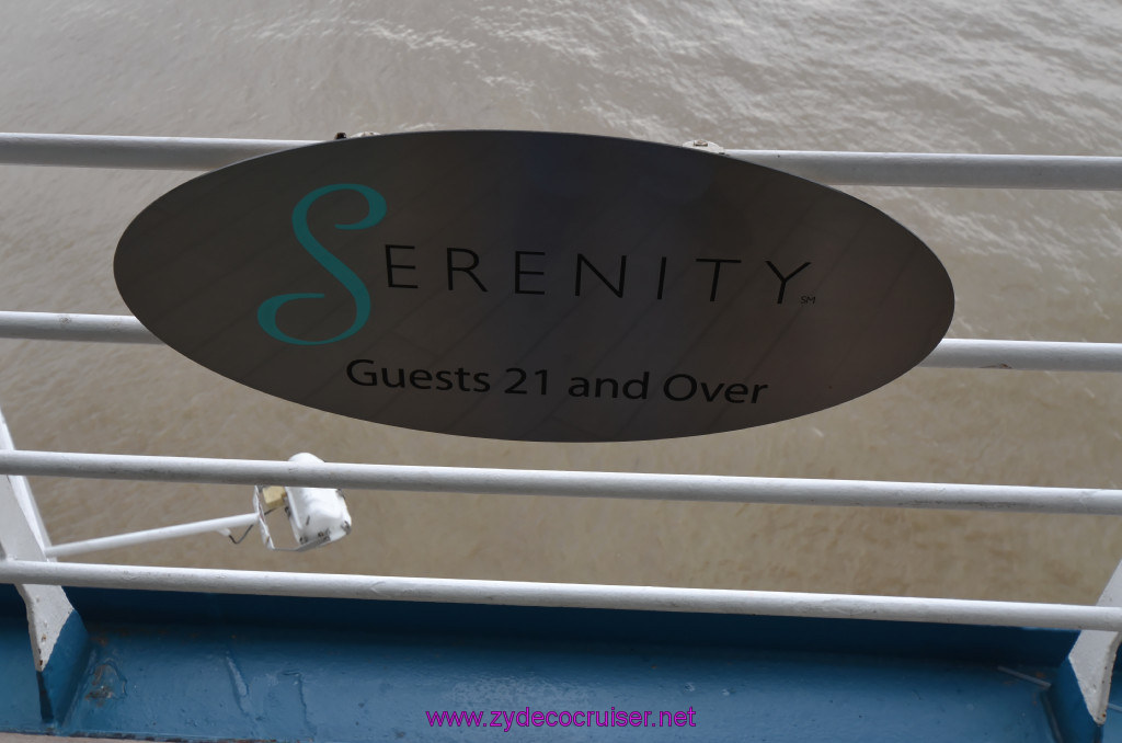 112: Carnival Elation, New Orleans, Embarkation, Serenity, 