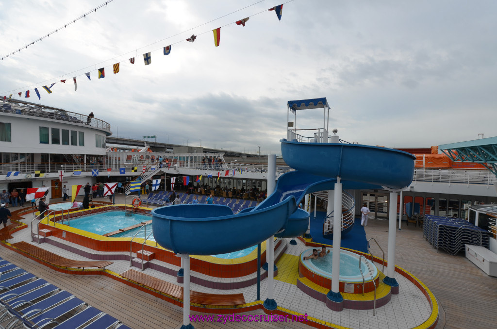 149: Carnival Elation, New Orleans, Embarkation, Lido, Main Pool Area, Waterslide, 