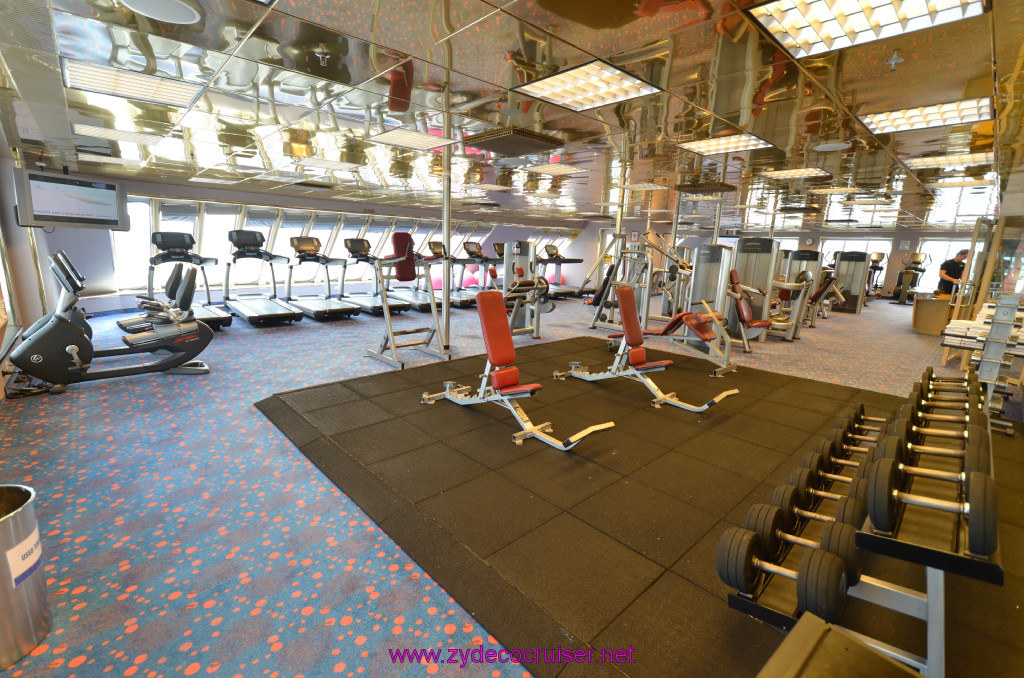 181: Carnival Elation, New Orleans, Embarkation, Gymnasium, 