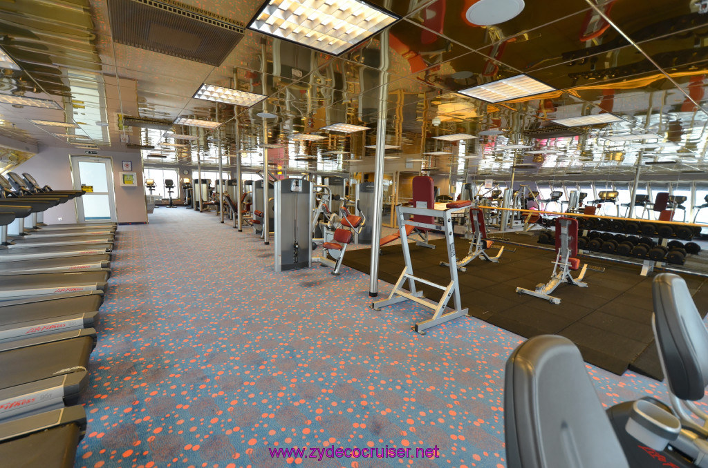 182: Carnival Elation, New Orleans, Embarkation, Gymnasium, 