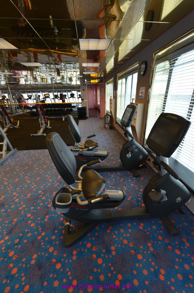 183: Carnival Elation, New Orleans, Embarkation, Gymnasium, 